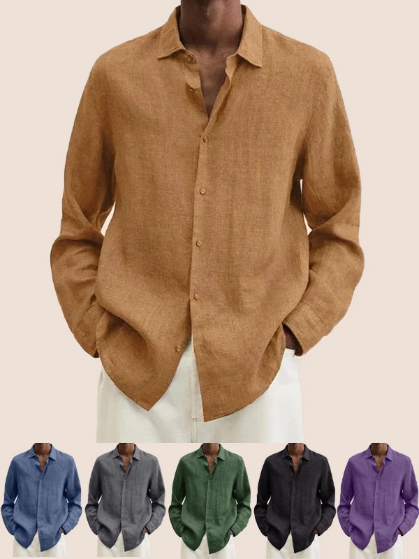 Cotton-Blend Basic Series Shirts &amp; Tops