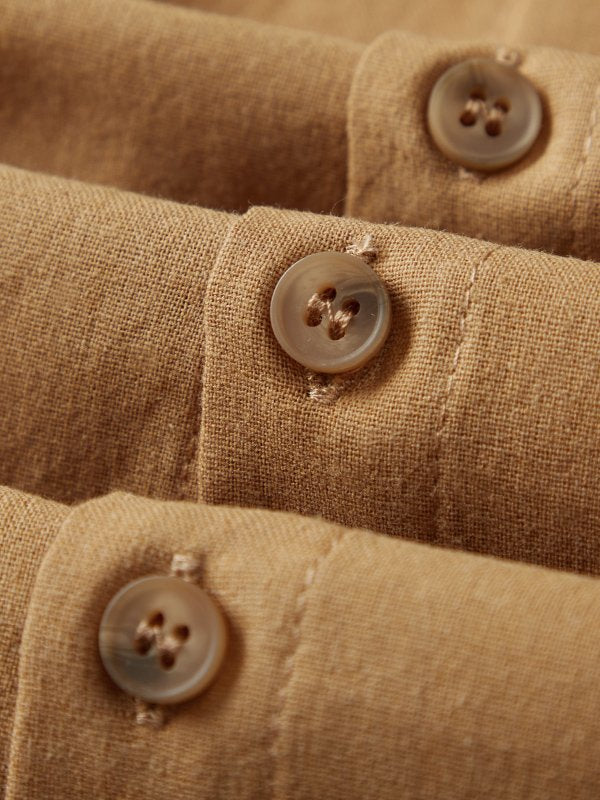 Cotton-Blend Basic Series Shirts &amp; Tops