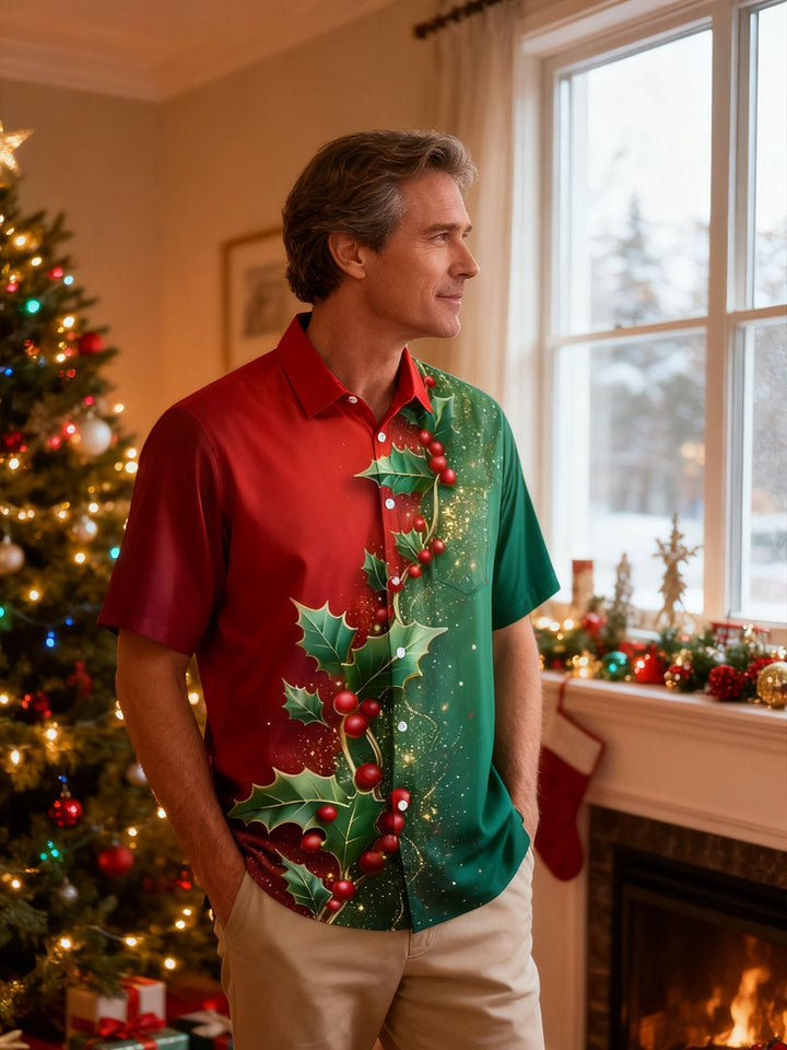 Alohadaddy® Christmas Gradient Print Men&