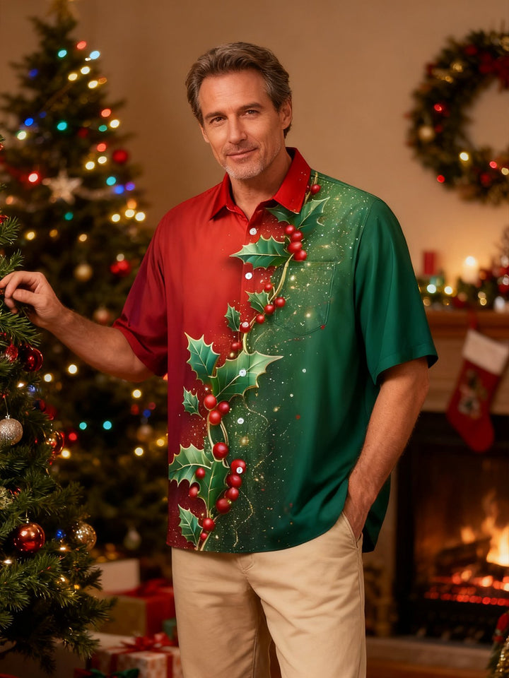 Alohadaddy® Christmas Gradient Print Men&