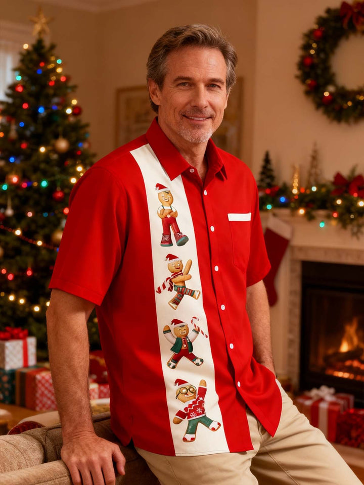 Alohadaddy Christmas Cartoon Fun Printed Men&