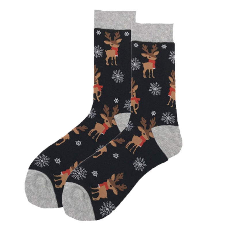 Alohadaddy Cartoon Santa Claus Snowman Elk Socks Christmas