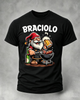 Alohadaddy Casual Retro Beer Print Crew neck T-shirt