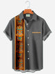 Alohadaddy Vintage bowling tiki totem men's pocket casual button shirt