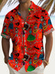 Alohadaddy Holiday Cinco de Mayo Skull Music Print Men's Button Pocket Short Sleeve Shirt