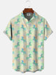 Alohadaddy Animal Horse Pocket Casual Short Sleeve Shirt