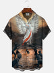 Alohadaddy Art Button Pocket Casual Short Sleeve Shirt