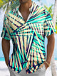 Alohadaddy Coconut Tree Button Pocket Casual Short Sleeve Shirt