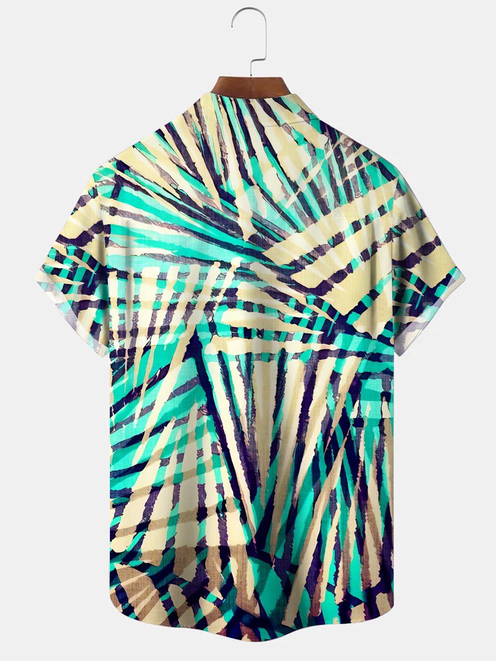 Alohadaddy Coconut Tree Button Pocket Casual Short Sleeve Shirt