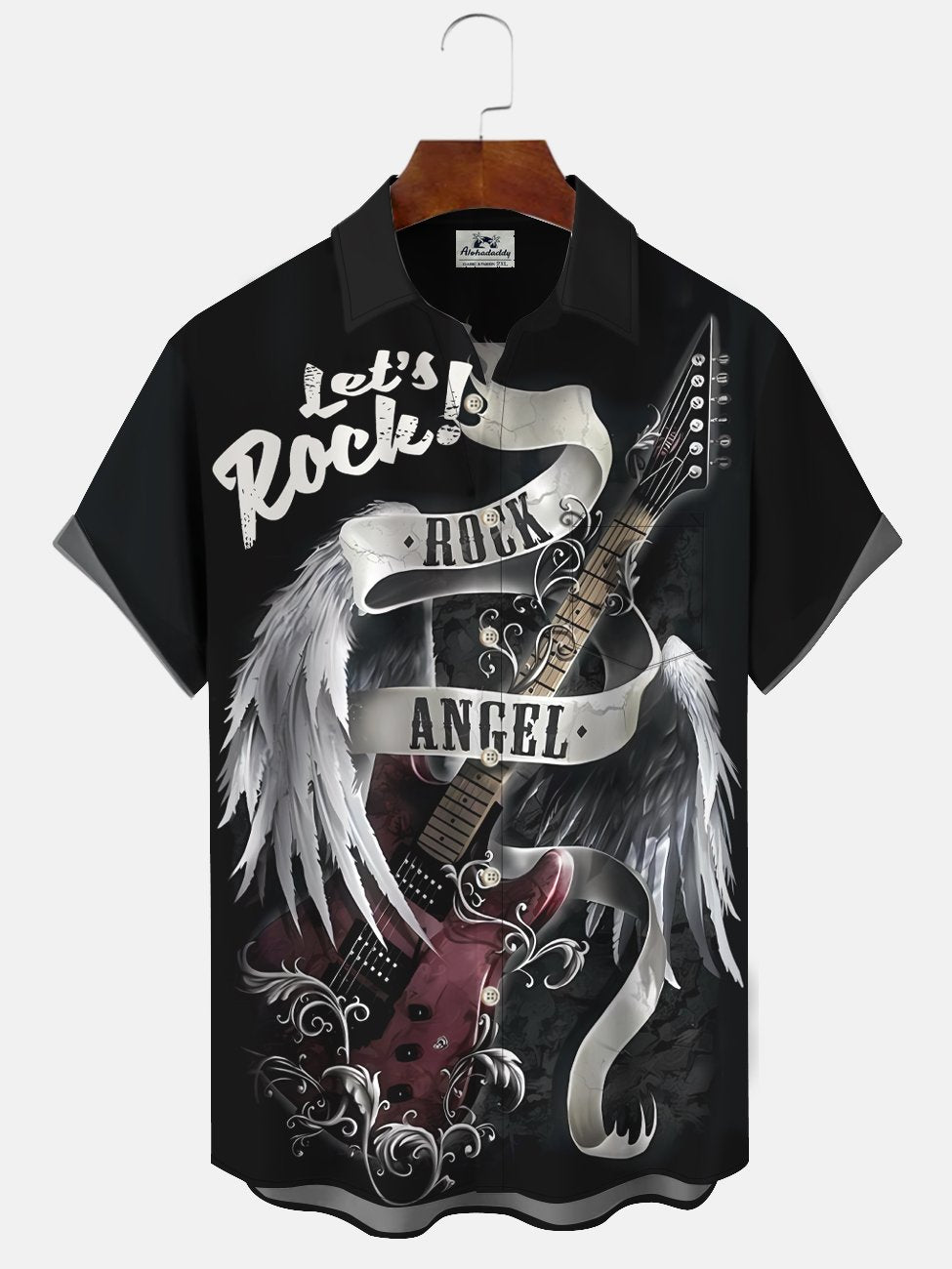 Alohadaddy Music Rock Button Pocket Casual Short Sleeve Shirt