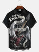 Alohadaddy Music Rock Button Pocket Casual Short Sleeve Shirt