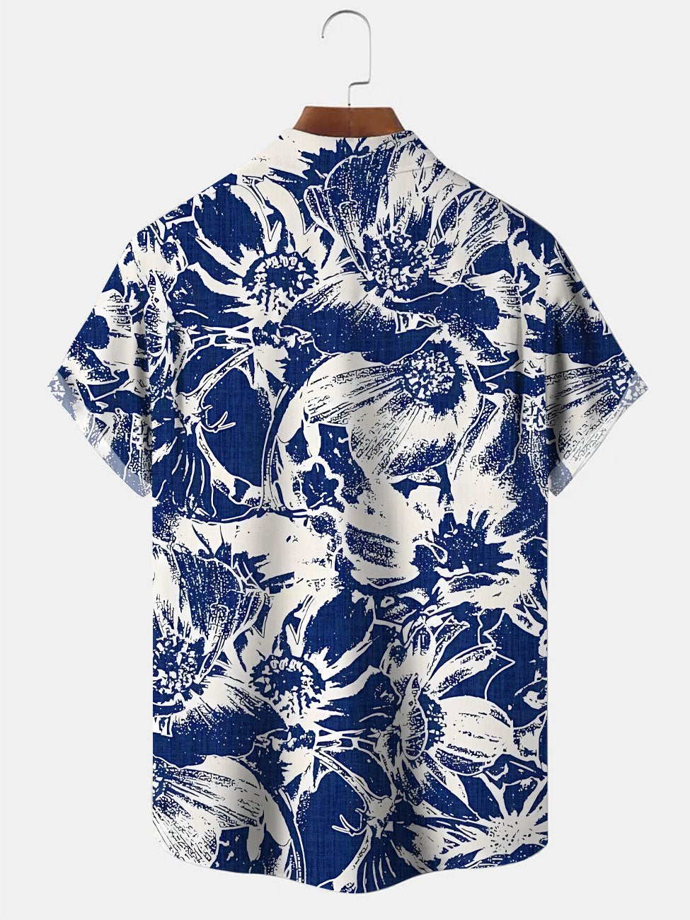 Alohadaddy Plant Coconut Tree Button Pocket Casual Short Sleeve Shirt