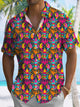 Alohadaddy Ocean Shrimp Button Pocket Casual Short Sleeve Shirt