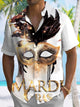 Alohadaddy Carnival Button Pocket Casual Short Sleeve Shirt