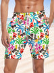 Alohadaddy Coconut Tree Beach Pocket Leisure Beach Shorts