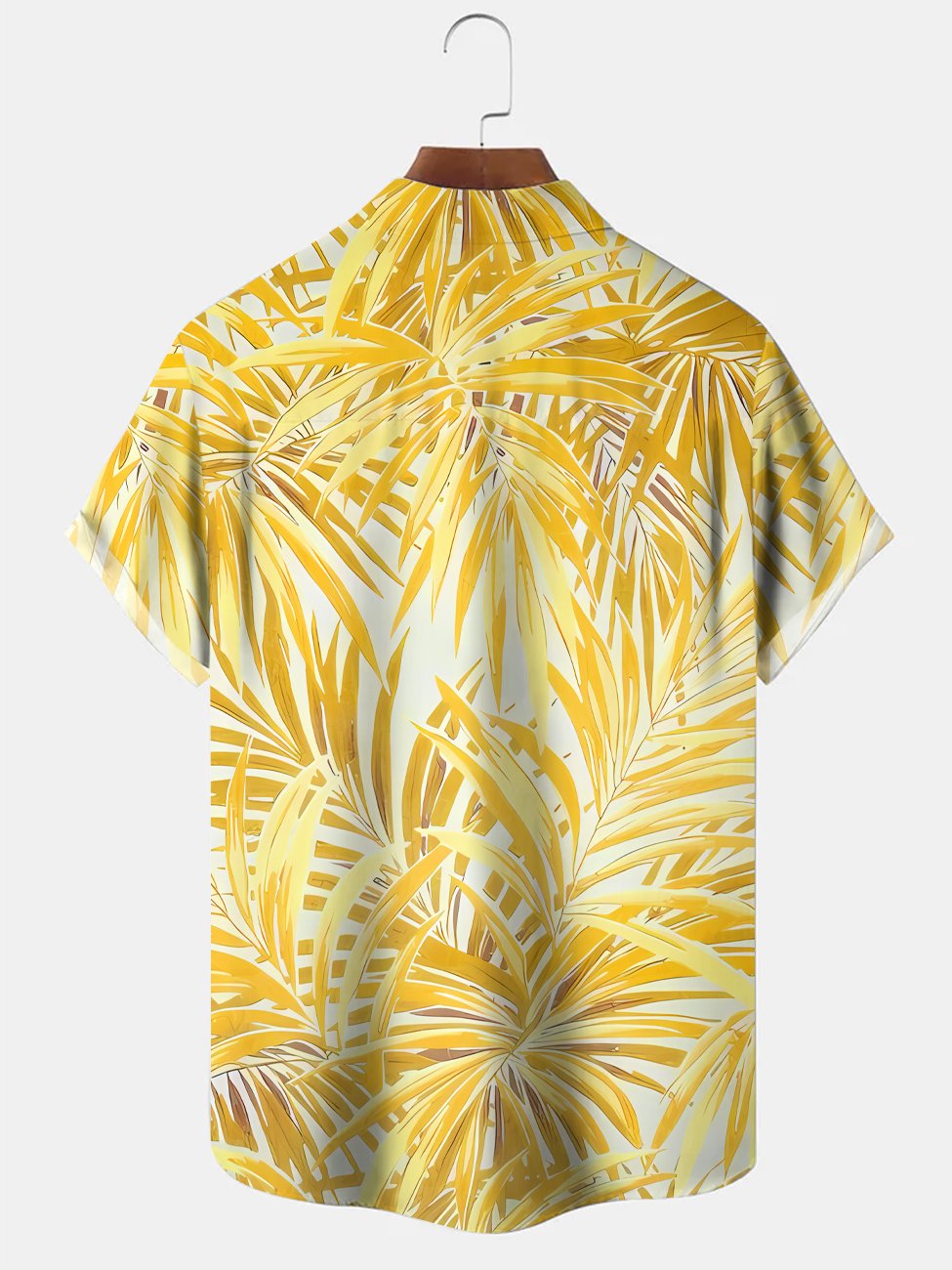 Alohadaddy Plant Coconut Tree Pocket Casual Short Sleeve Shirt