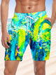 Alohadaddy Plant Flower Pocket Leisure Beach Shorts