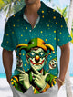 Alohadaddy Clown Carnival Button Pocket Casual Short Sleeve Shirt