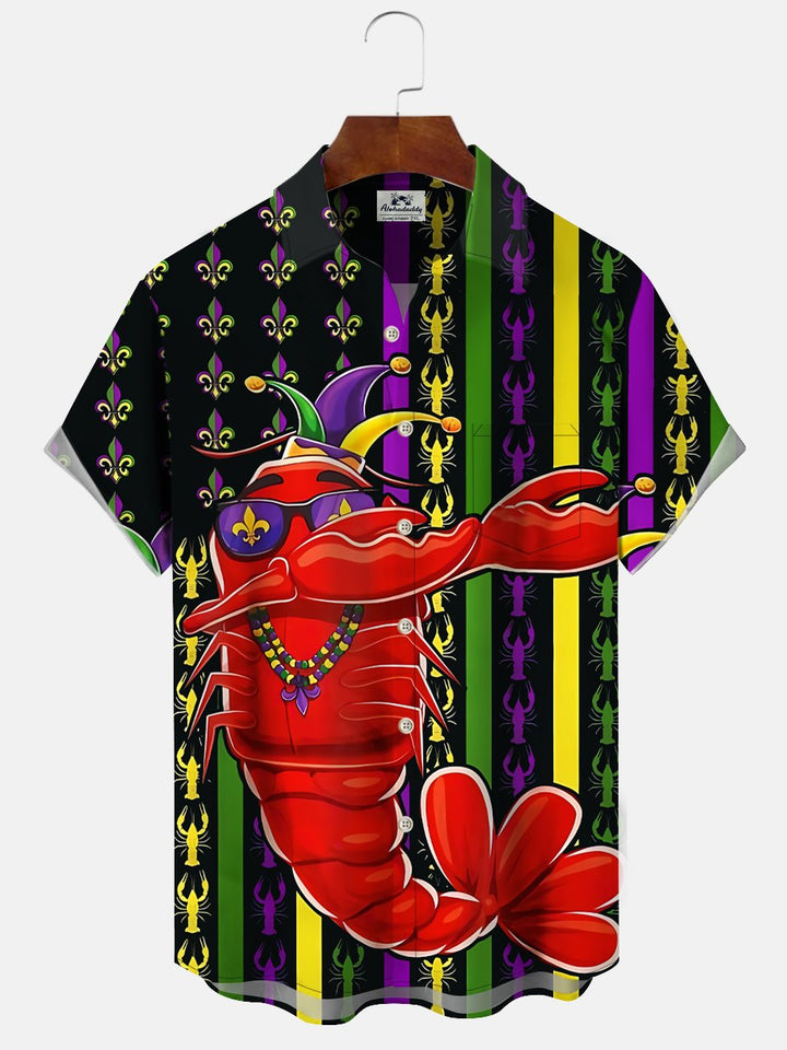Alohadaddy Carnival Button Pocket Casual Short Sleeve Shirt