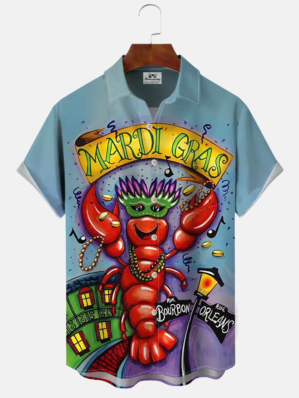 Alohadaddy Carnival Button Pocket Casual Short Sleeve Shirt