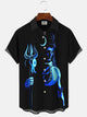 Alohadaddy Comics Aquaman Button Pocket Casual Short Sleeve Shirt