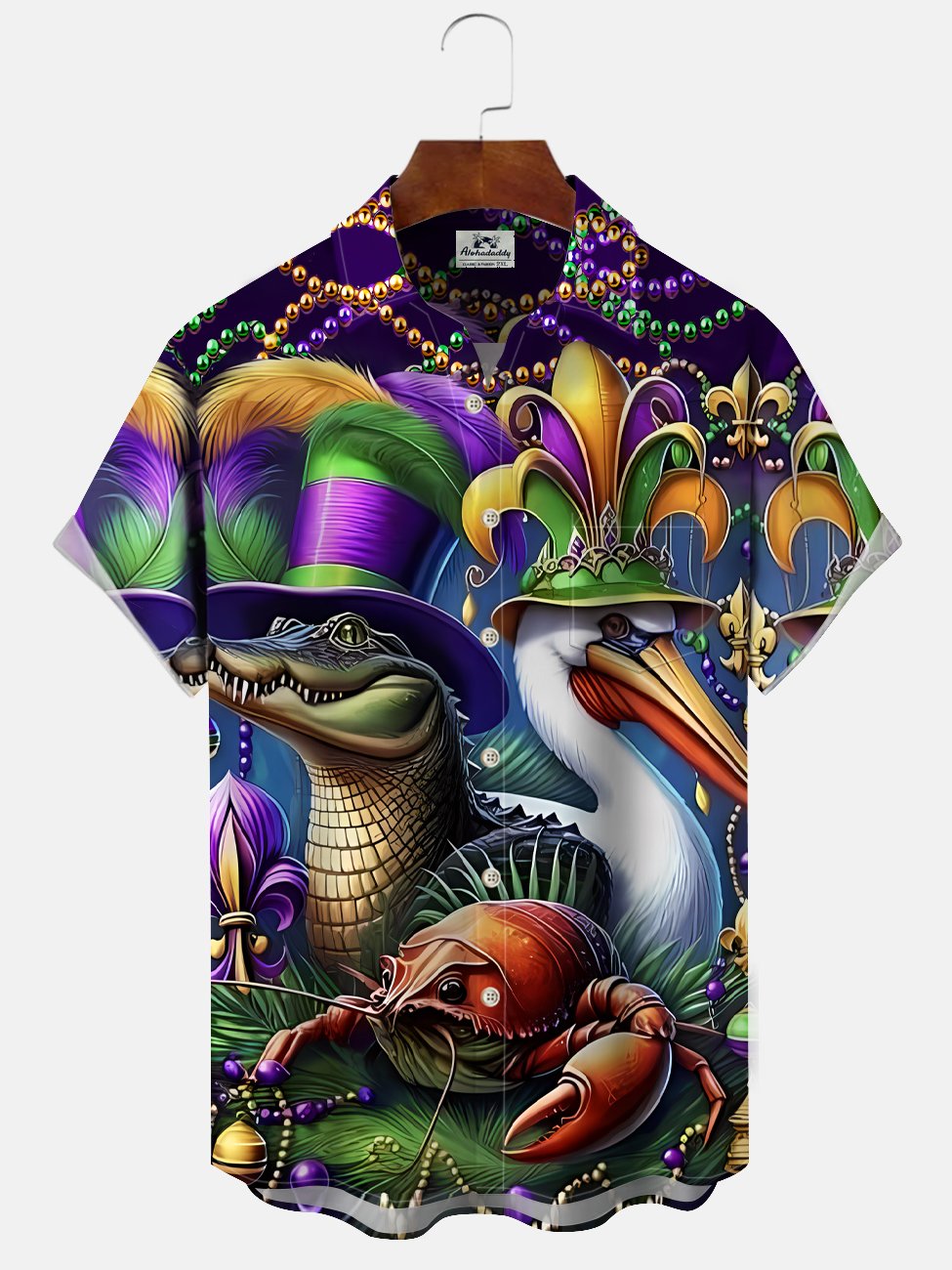 Alohadaddy Carnival Button Pocket Casual Short Sleeve Shirt