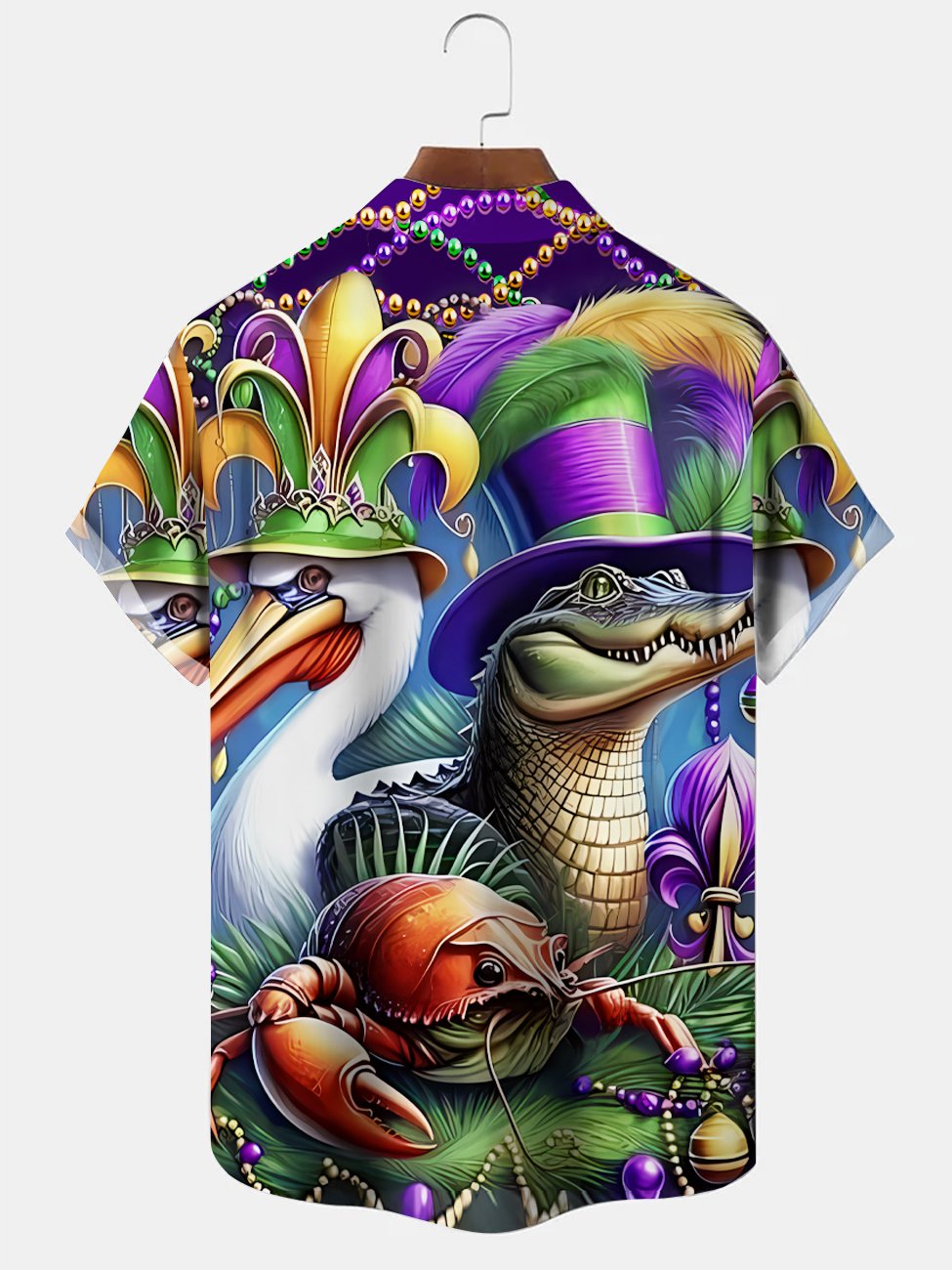 Alohadaddy Carnival Button Pocket Casual Short Sleeve Shirt