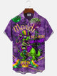 Alohadaddy Carnival Button Pocket Casual Short Sleeve Shirt