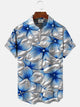 Alohadaddy Plant Flower Button Pocket Casual Short Sleeve Shirt