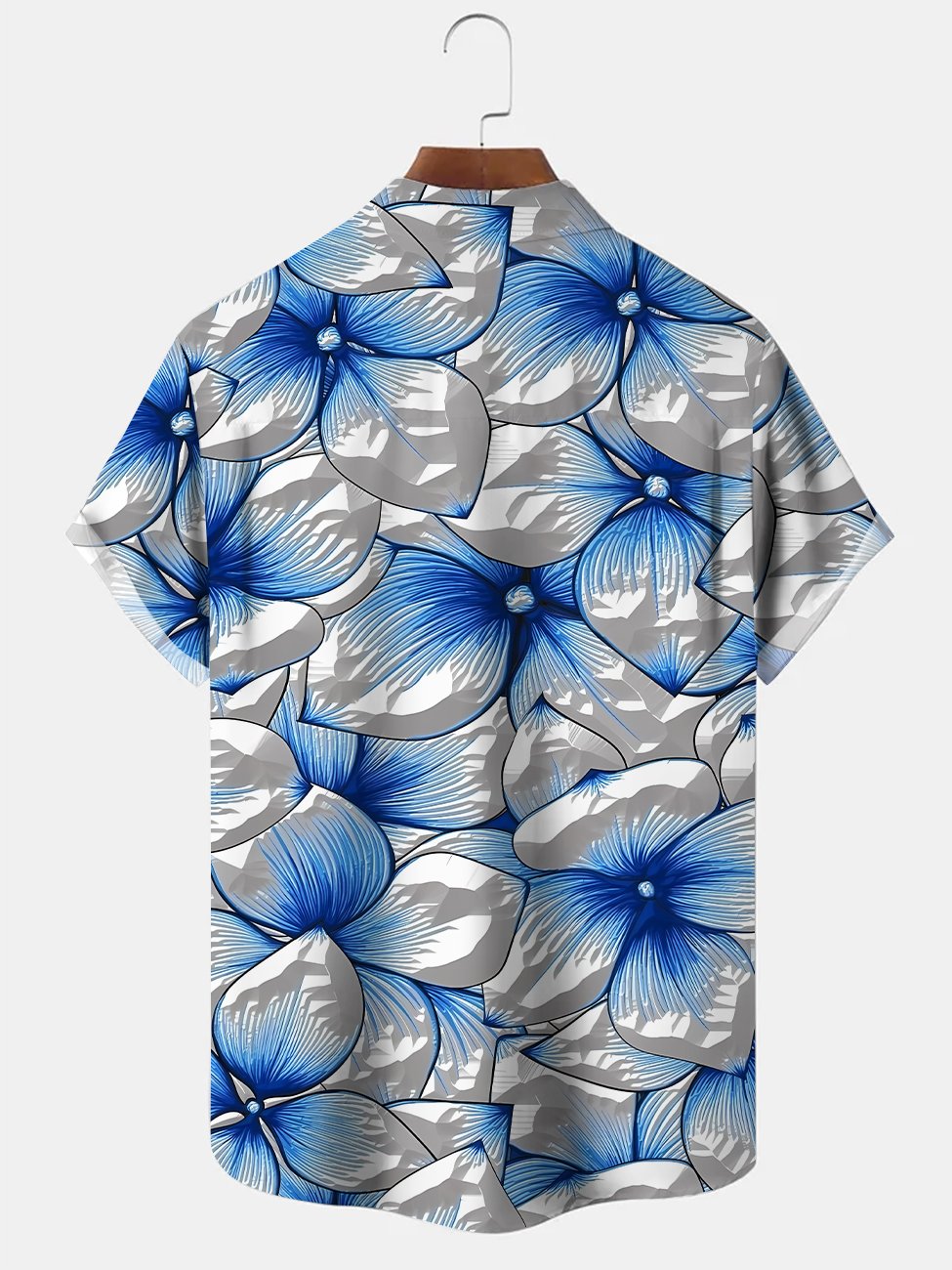 Alohadaddy Plant Flower Button Pocket Casual Short Sleeve Shirt