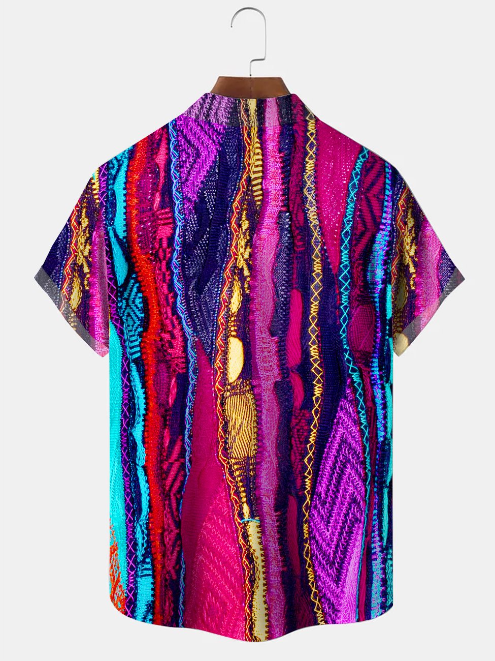 Alohadaddy Contrast Color Cotton And Linen Fabric Texture Buttons Pockets Casual Short Sleeves Holiday Shirt