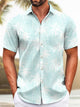 Alohadaddy Summer Tropical Beach Coconut Tree Casual Vacation Shirt