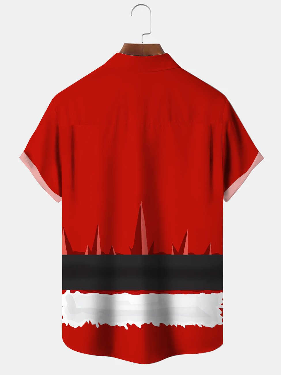 Chemise décontractée à manches courtes avec poche boutonnée et motif Père Noël de Alohadaddy