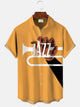 Camisa informal de manga corta con bolsillos y botones estilo jazz vintage de Alohadaddy