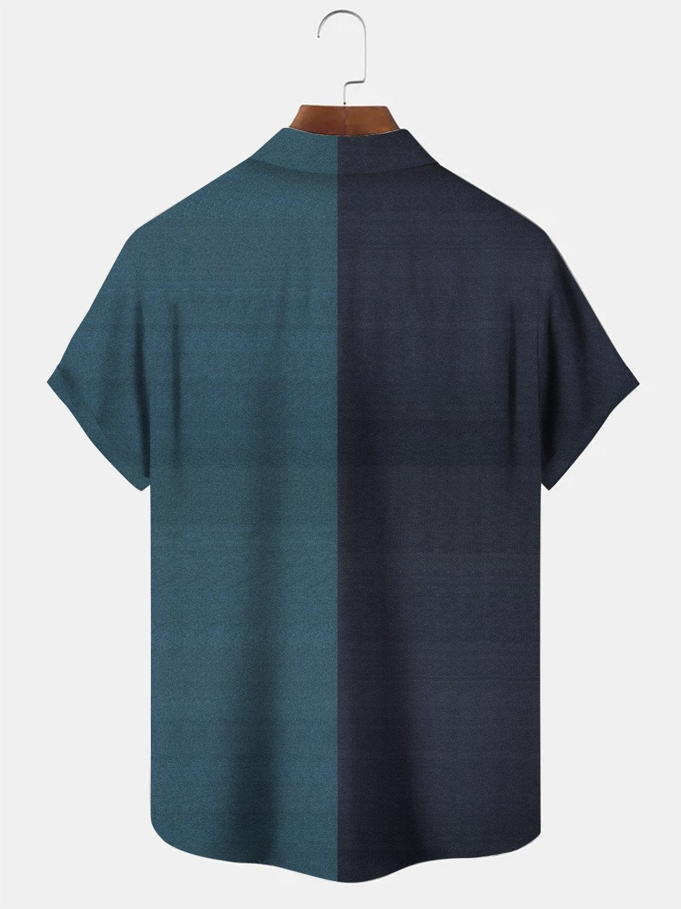 Alohadaddy Geometric Pattern Button Pocket Casual Short Sleeve Shirt