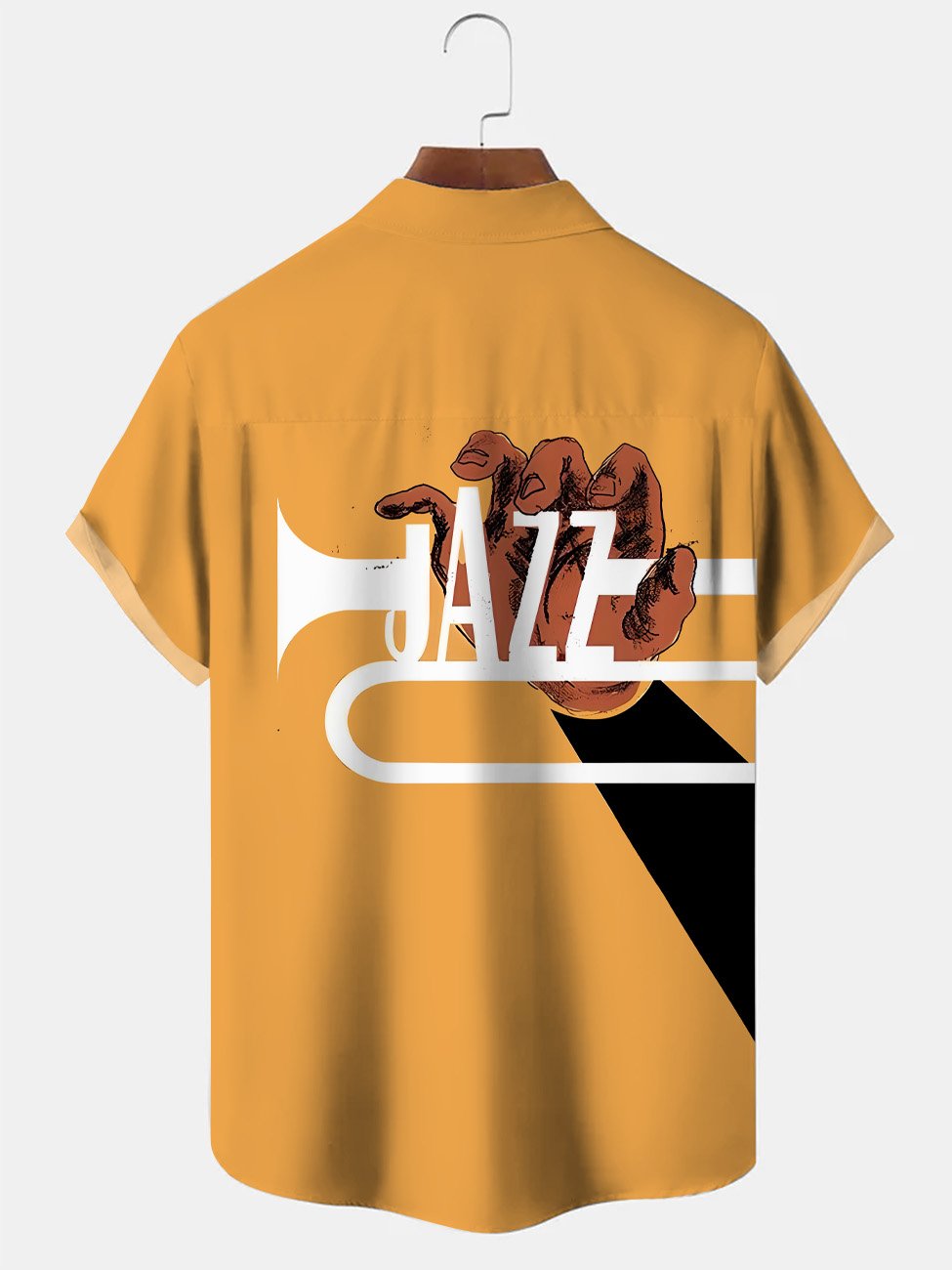 Camisa informal de manga corta con bolsillos y botones estilo jazz vintage de Alohadaddy