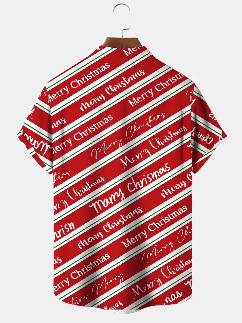 Camisa informal de manga corta con bolsillo y botones con regalo navideño de Alohadaddy