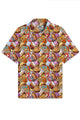 Camisa informal navideña con bolsillo abotonado y regalo de hamburguesa Alohadaddy