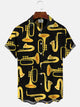 Camisa informal de manga corta con bolsillos y botones en contraste con música jazz de Alohadaddy