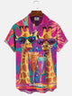 Camisa informal de vacaciones con botones y bolsillo con diseño de animales hawaianos de Alohadaddy