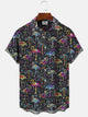 Alohadaddy Flamingo Button Pocket Casual Short Sleeve Vacation Shirt
