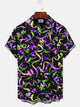 Alohadaddy Christmas Button Pocket Casual Mens Polyester Shirt