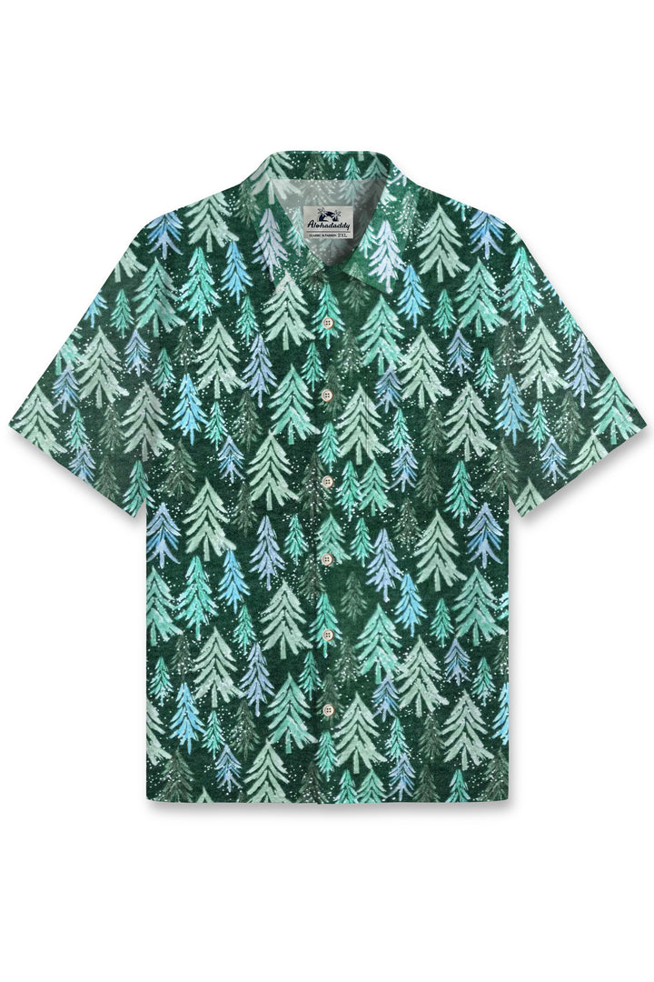 Alohadaddy Christmas Button Pocket Casual Short Sleeve Shirt