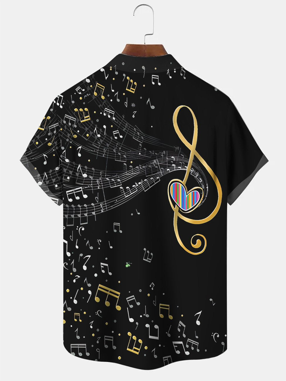 Alohadaddy Music Vintage Button Pocket Casual Short Sleeve Shirt