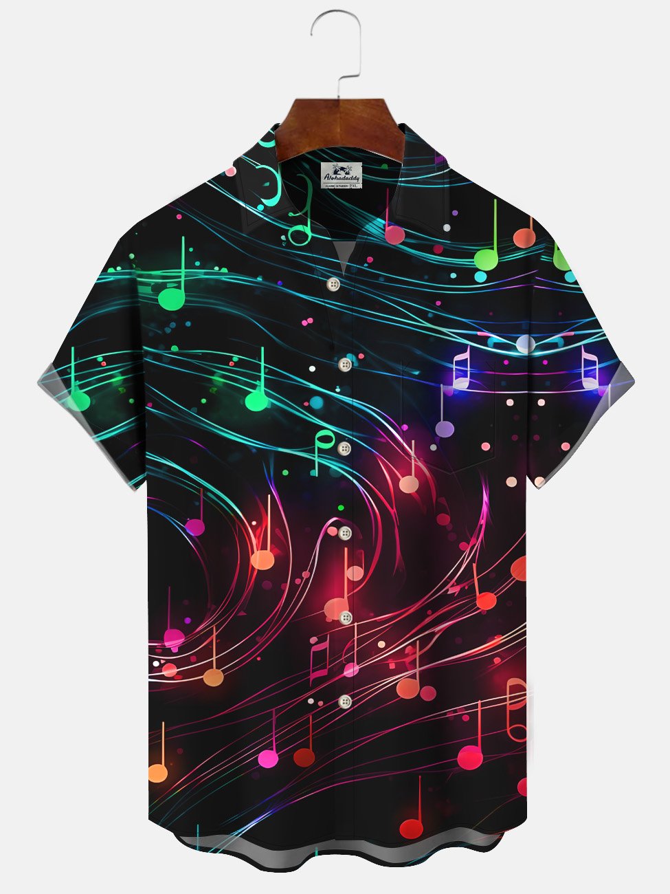 Alohadaddy Music Vintage Button Pocket Casual Short Sleeve Shirt