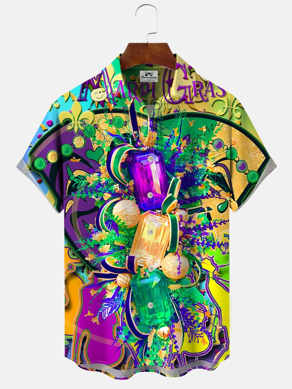 Alohadaddy Carnival Button Pocket Casual Short Sleeve Shirt