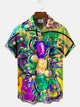 Alohadaddy Carnival Button Pocket Casual Short Sleeve Shirt