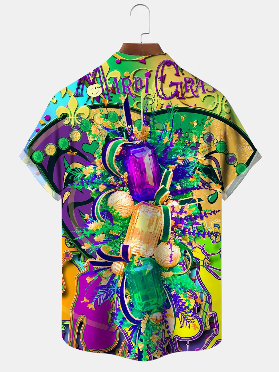 Alohadaddy Carnival Button Pocket Casual Short Sleeve Shirt