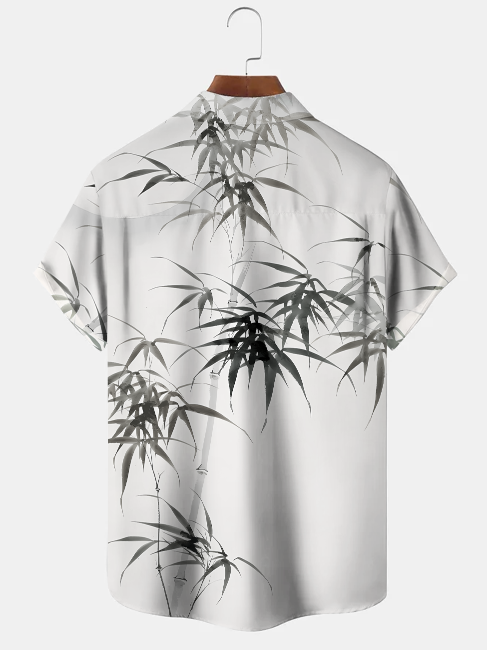 Alohadaddy Plant Bamboo Button Pocket Casual Short Sleeve Shirt