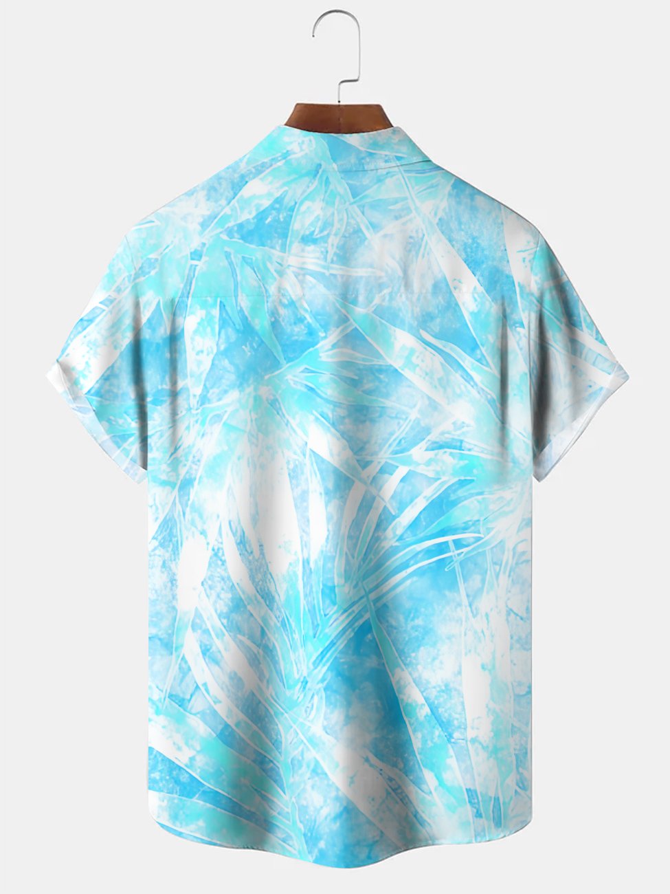 Alohadaddy Coconut Tree Beach Button Pocket Casual Short Sleeve Shirt